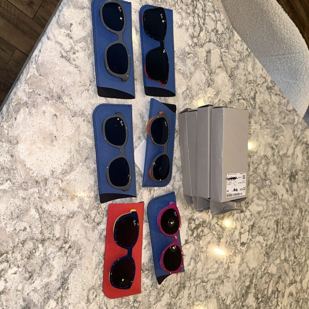 Lot of 6 Ray-Ban RY1632C Youth Sunglasses – For Parts/Repair – Asst Colors